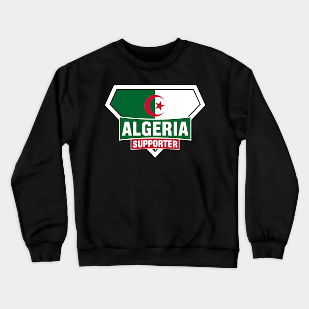 Algeria Super Flag Supporter Crewneck Sweatshirt by ASUPERSTORE